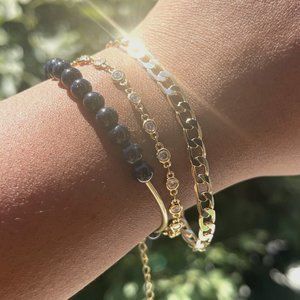 "The Midnight Glow" (Pre-styled Set 3PC) Gold Filled